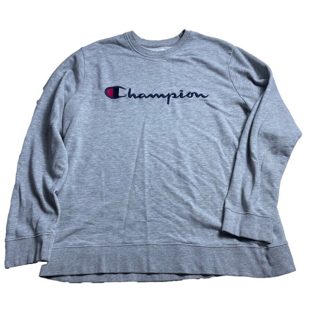 Champion Sweatshirt X-Large Gray Long Sleeve Pullover